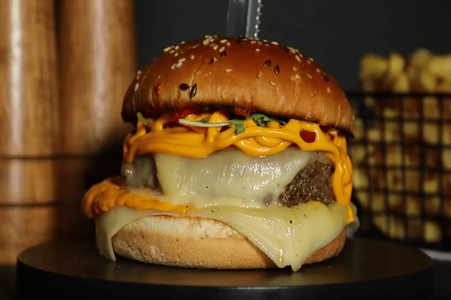 MENIU Burger Extra Cheese 725 Gr.