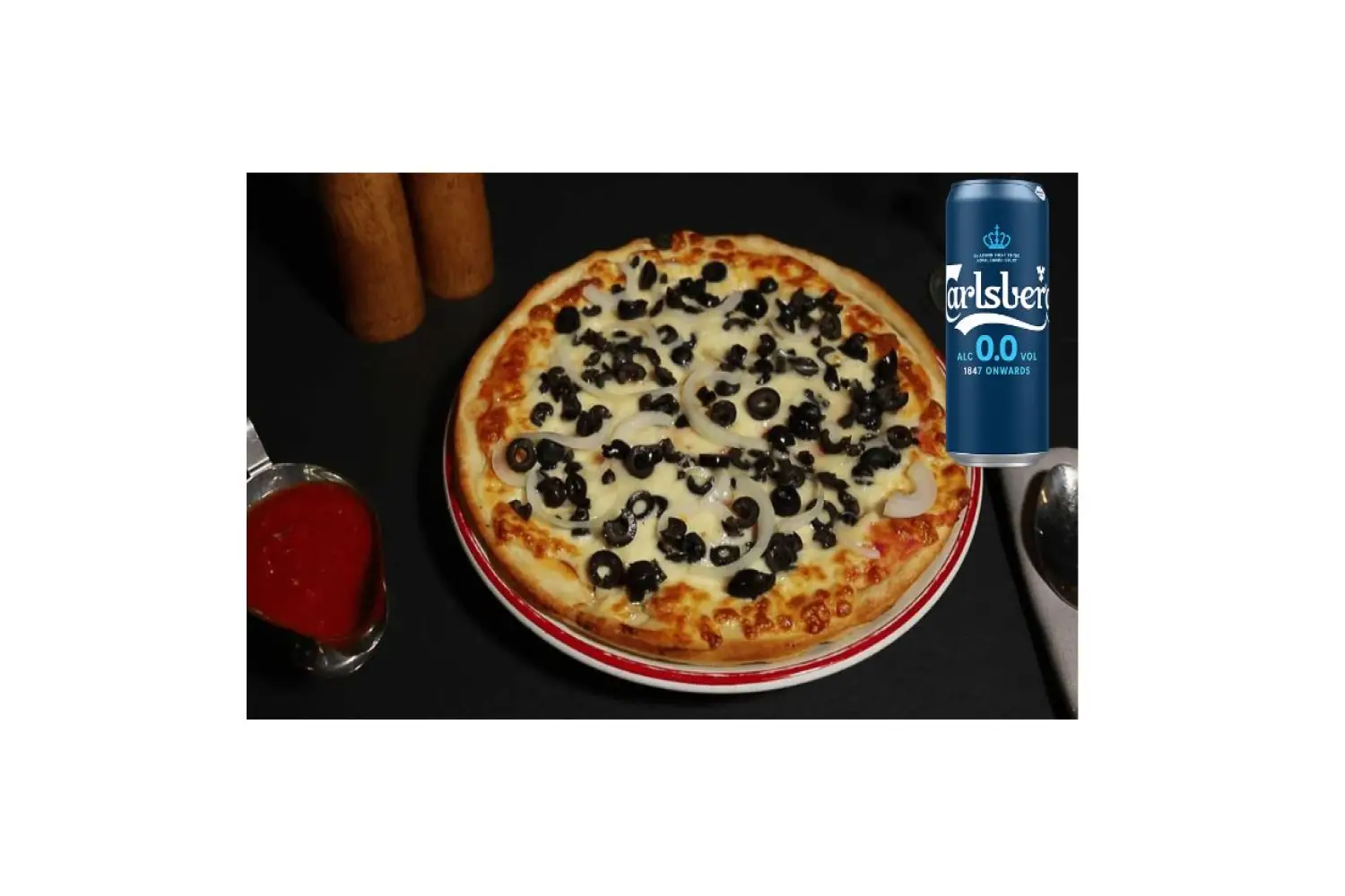 Pizza Napoli GIGANT + 1 doza Bere Carlsberg F A Gratuit