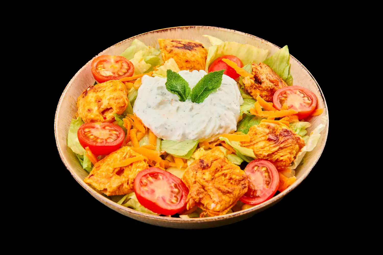 Salata cu Frigarui de Pui 400 Gr.